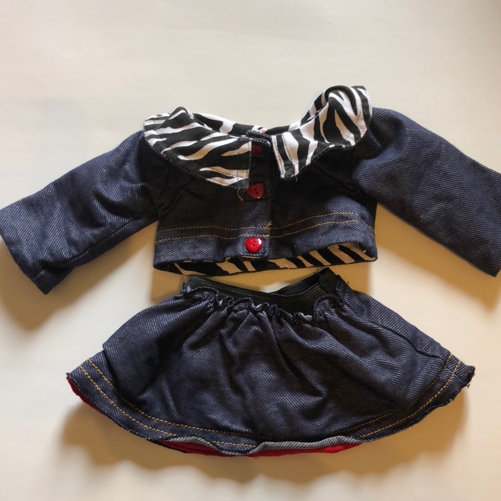 Bundle 3 for $11.00! Reversible jacket and skirt for American girl dolls